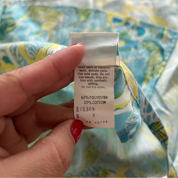 VTG Lilly Pulitzer The Minnie Skirt 1970s Rare Print SHANNON Size 7 Susie Zuzek - Picture 5 of 8